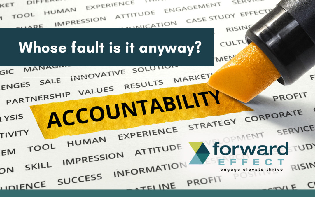 Accountability or Whose Fault Is It Anyway?